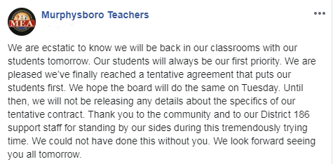 Murphysboro teachers post